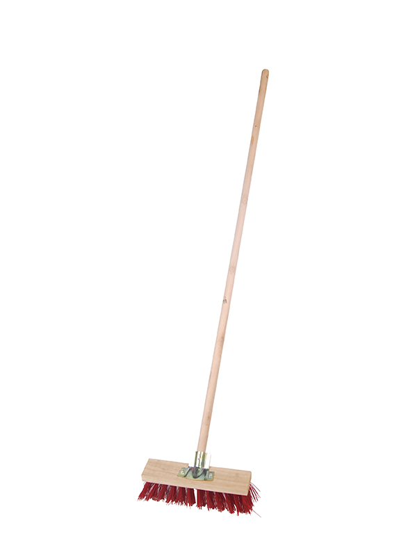 Brosse à plancher (PVC) avec manche en bois TG2501007