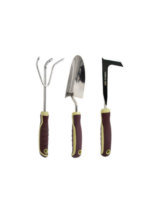 Ensemble d'outils de jardin en acier inoxydable 3pcs